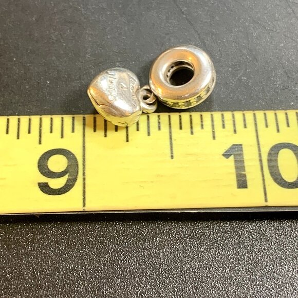 Pandora ALE Sterling Silver "Beautiful Wife Forever & Always" Heart Slide Charm - Picture 7 of 8